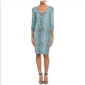Aqua animal print Tori dress by BCBGMaxazria